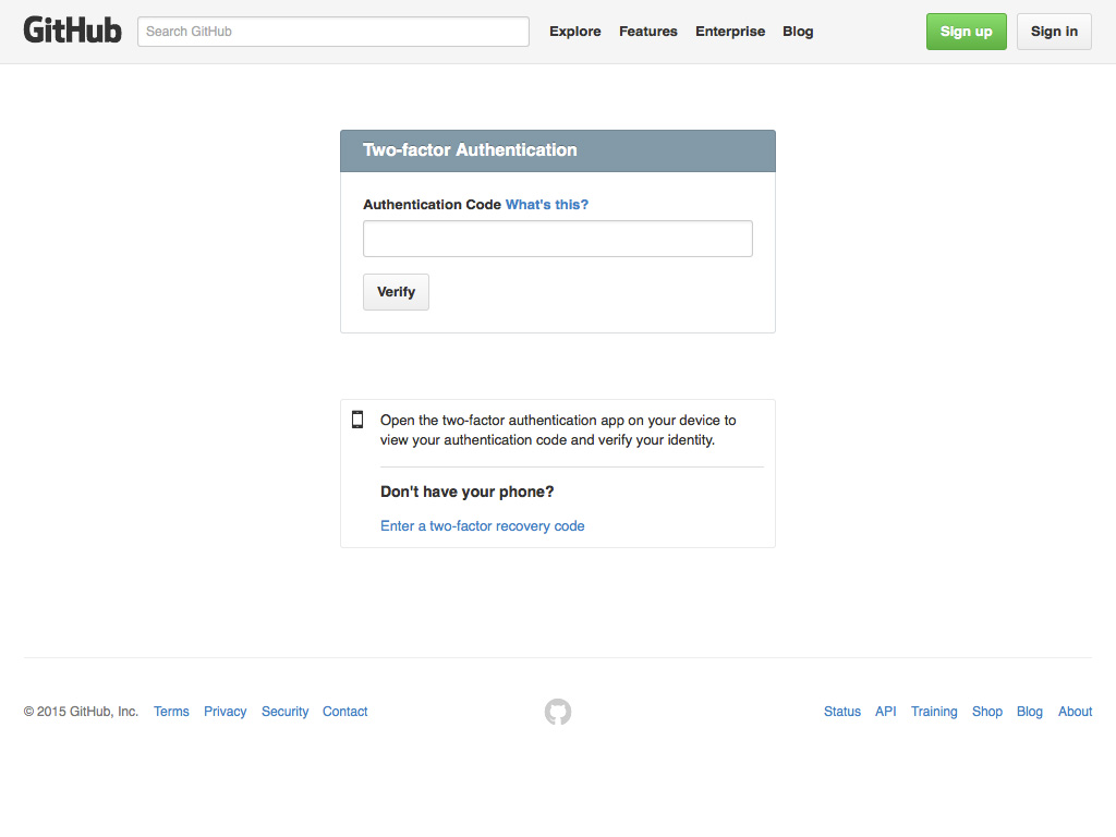 Two-Factor Authentication